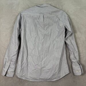 Uniqlo Men's Casual Striped Shirt - Black and White